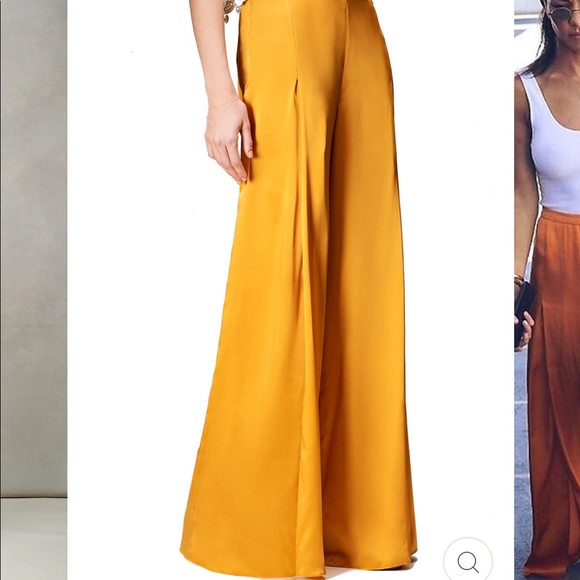 flowy split leg pants